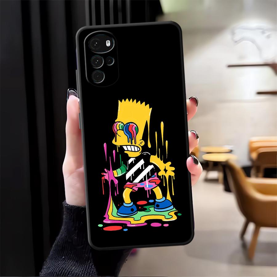 The S-simpsons Cartoon Funda Phone Cover Case for Moto X30 Pro Edge 20 30 S30 Pro