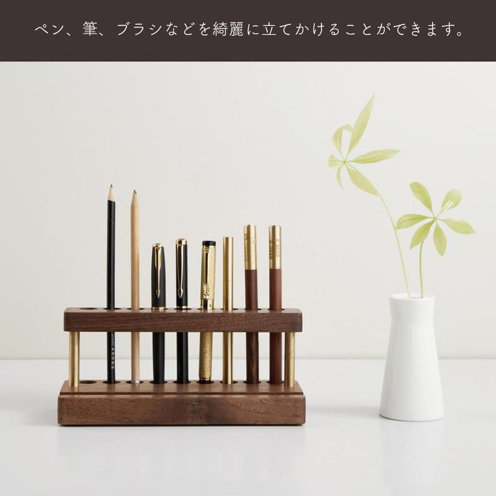 Pen Holder Smartphone Stylish Wooden Brush Desktop Storage Desk Office Queen-b & Stand, Pen, Holder, Smartphone, Tablet, Multi-functional Organizer,
