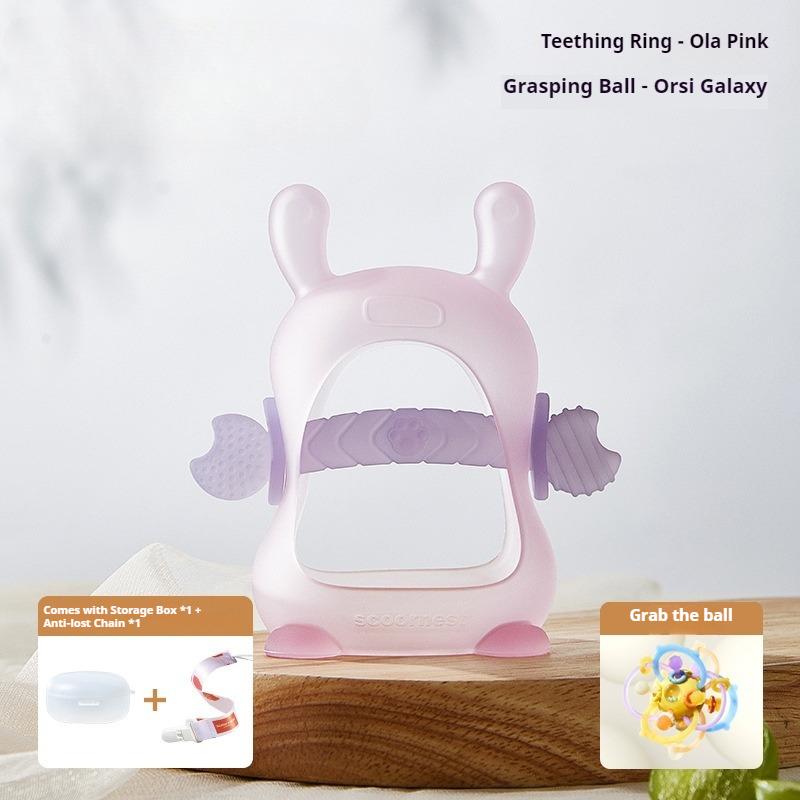 Baby Mushroom Toothpaste Baby Teeth Grinding Stick Biting Glue Food Grade Oral Period Silicone Toy Anti-Eating Hands