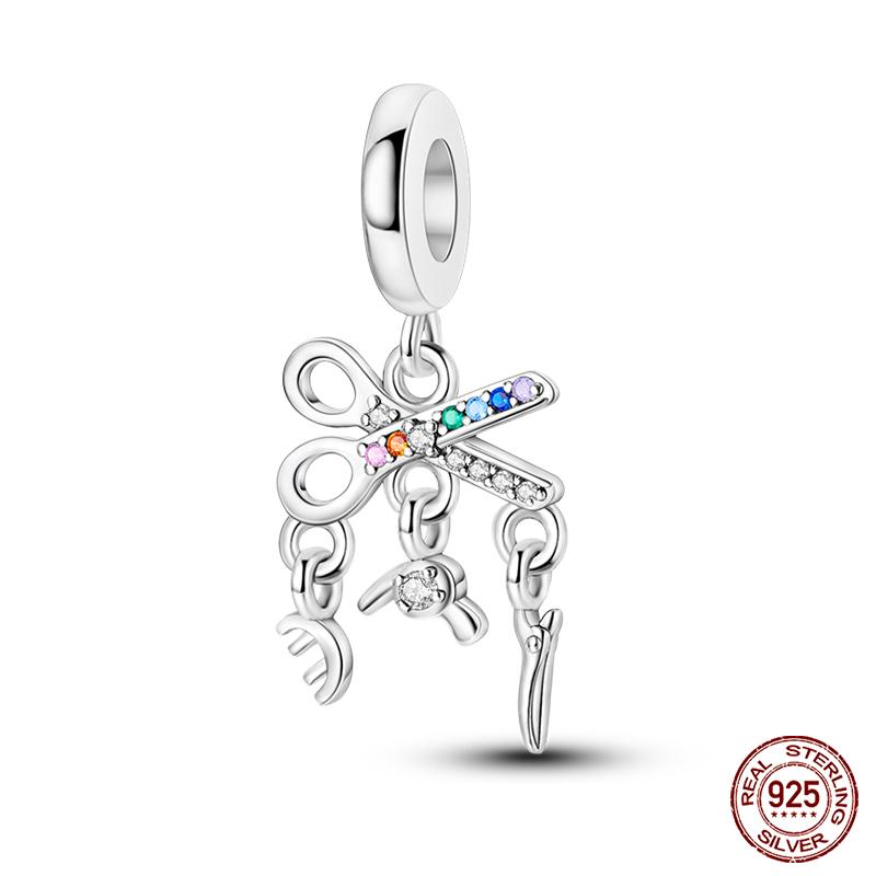 100% Copper Love And Peace Pendants Lovers Balloon Owl Charms Beads Fit Qikaola Original Bracelets Fine Diy Jewelry