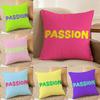 Simple And Passionate Life Words Pillow Case Printing Pillowcase Living Room Sofa Cushion Cover Bedroom Room Decor