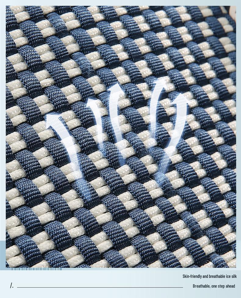 High-End Nappa Leather Ice Silk Car Seat Cushion - Universal Fit, Luxurious Summer Comfort.