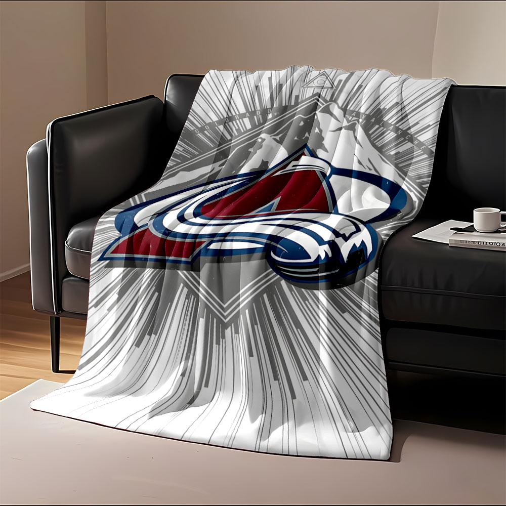 Colorado Avalanche Logo Blanket Print Blanket Soft and Cozy Perfect for the Living Room Bed Sofa or a Nap,gift