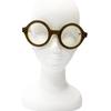 Great Lesca Lunetier Glasses PHIL Round frame Brown mens Used