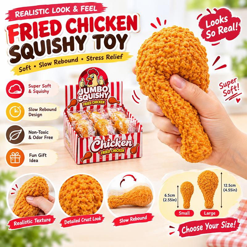 Chicken Drumstick Fidget Toy For Kids Adults Sensory Squeeze Stress Relief Gift Desk Toy Realistic Chicken Leg Decoration