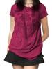2023 European & American Halloween Skull Print Casual Women's Short Sleeve Sweatshirt Top