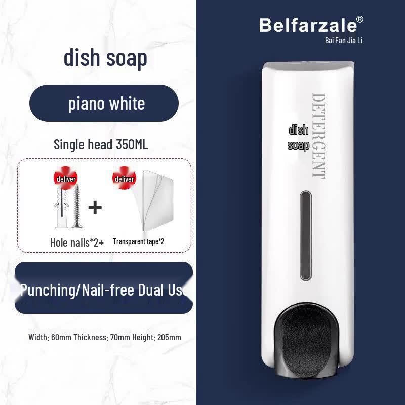 Wall-Mounted Ceramic Liquid Soap Dispenser