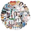 50 New American TV Series Anatomy Grey's Graffiti Stickers Suitcase Laptop Guitar Waterproof Stickers