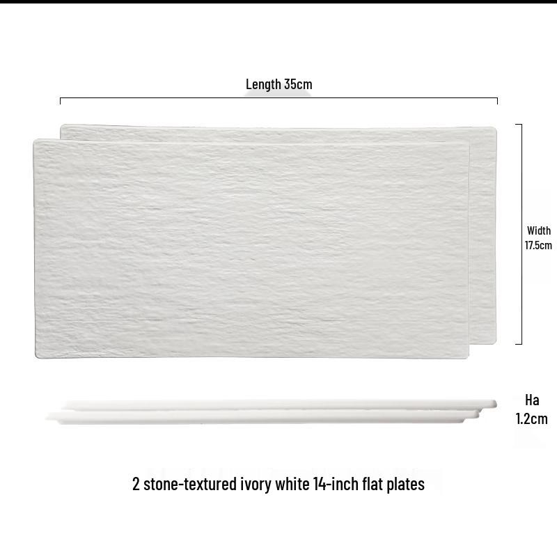 Nordic Rectangular Ceramic Serving Platter