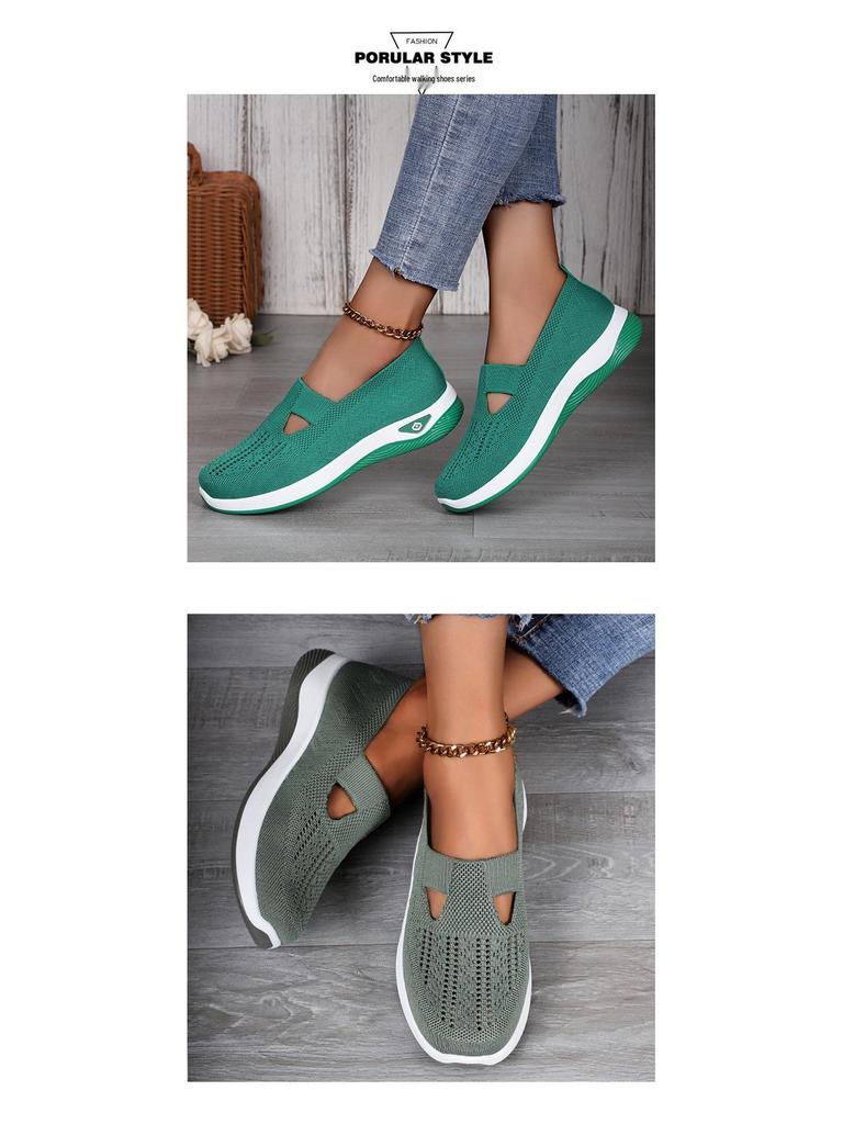 Women's Large-Size Breathable Mesh Shoes with Soft Soles for Comfort