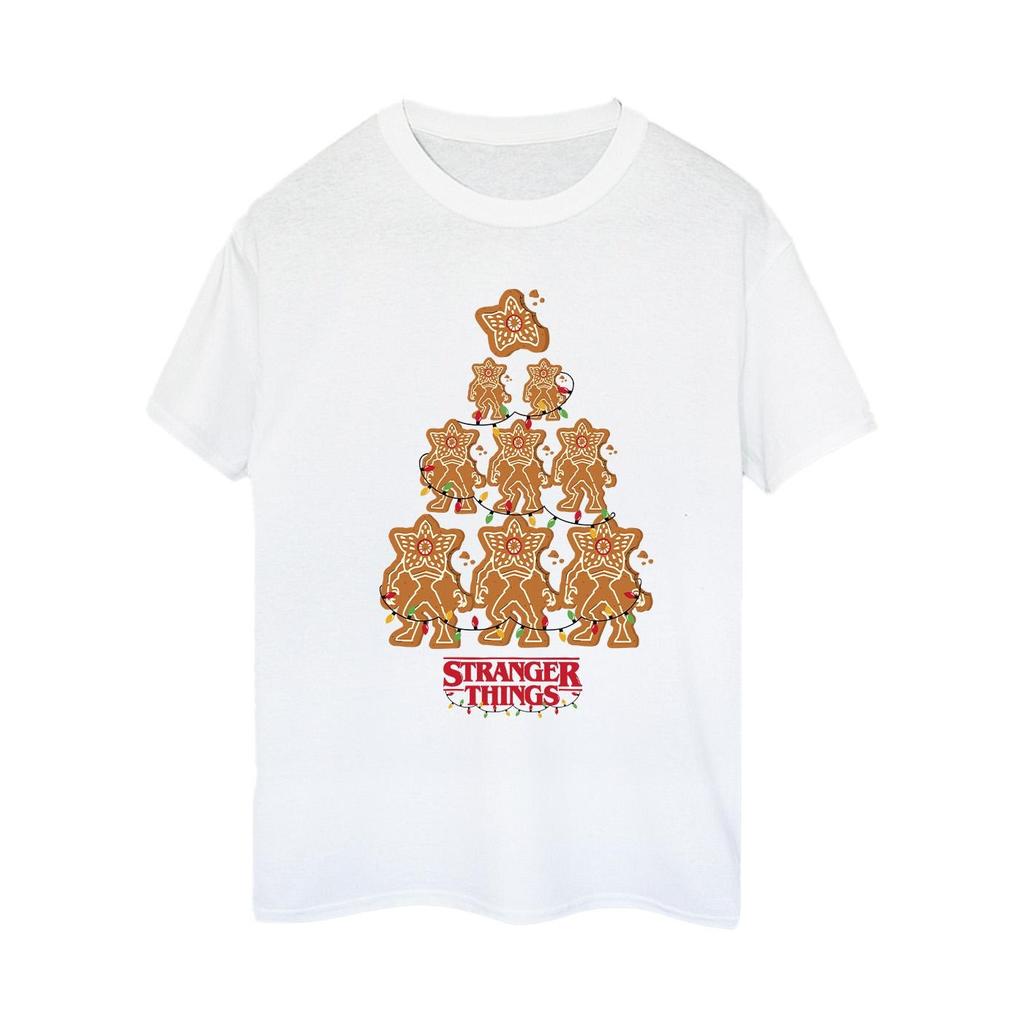 Netflix Womens/Ladies Stranger Things Gingerbread Cotton Boyfriend T-Shirt