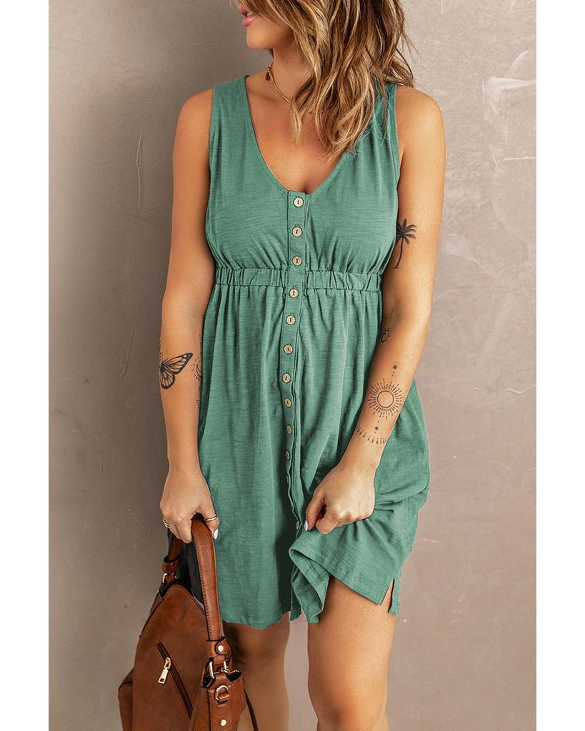 Azura Exchange Sleeveless High Waist Mini Dress