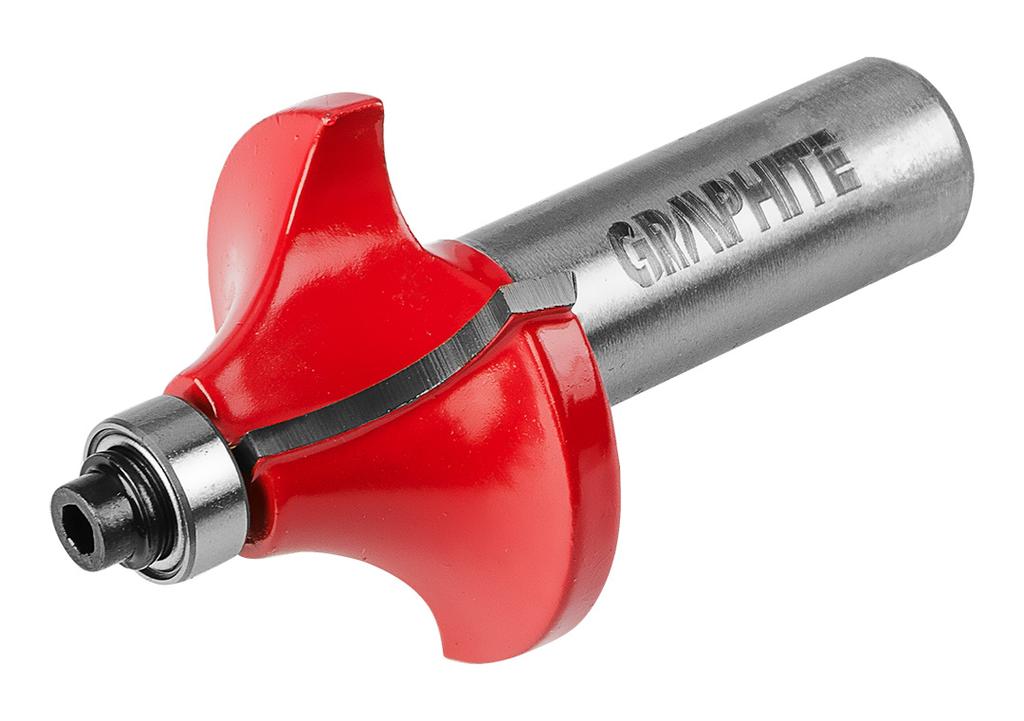 Shape cutter with bearing, rounding, HM, 34.9 x 15.4 mm, 12 mm shank