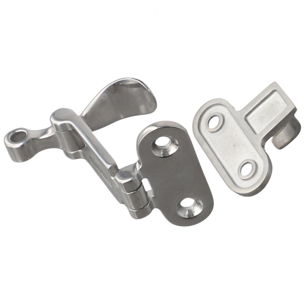 Stainless Steel Boat Lock Hatch Deck Hinge Adjustable Latch for Cabinets