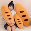 Simulated Long Baguette Pillow Plush Toy Doll Girl Sleeping on The Sofa on The Bed and Legs Clamping on The Pillow Gift