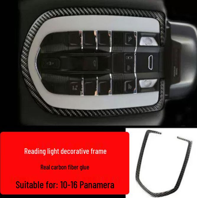 Porsche Panamera Interior Carbon Fiber Kit: Center Console, Steering Wheel, Gearshift & Door Trim