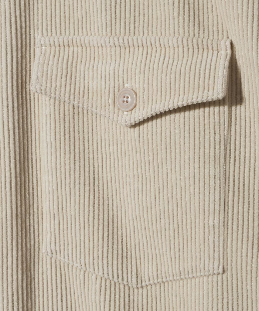 DIAMOND LAYLA Western Corduroy Washing Shirt S164 Cream Bone