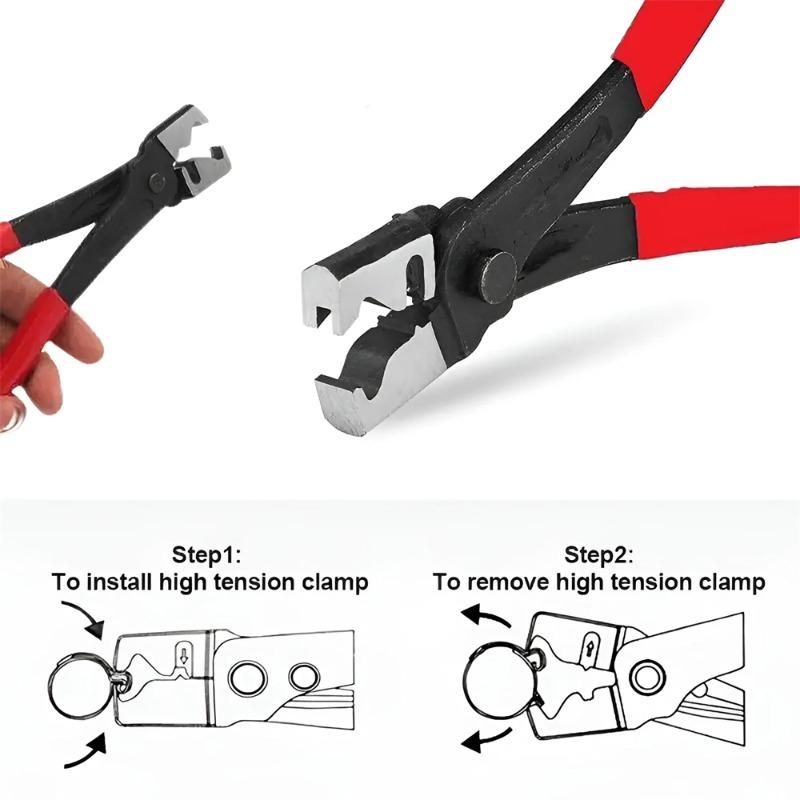 Professional Auto Car Water Oil Pipe Metal Clic Type Hose Clip Plie Collar Clamp CV Boot Swivel Tool Flat-Band Hose