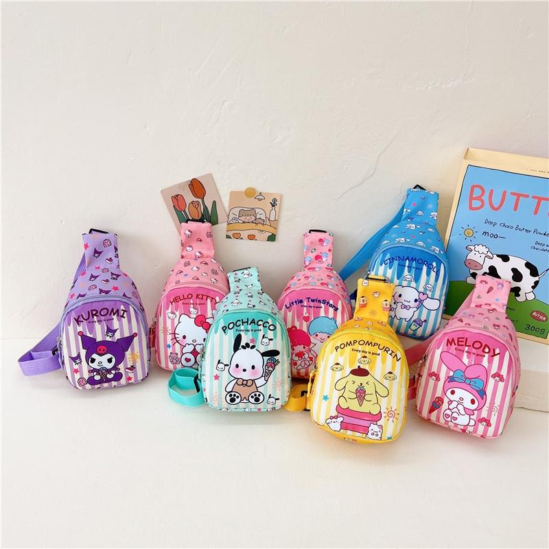 Stilvolle Kinder-Brusttasche mit Cartoon-Print für lässige Ausflüge