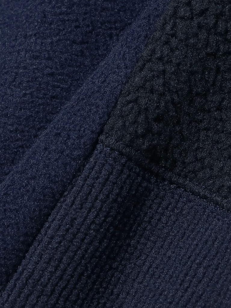 Beams Wide Fit Fleece Size S 3 Types Available Men's Blouson, Navy, (11183303147),