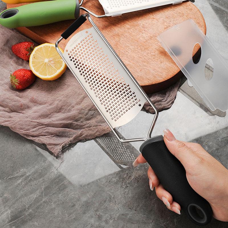 Stainless Steel Cheese Grater Garlic Grinder Multifunction Handheld Vegetable Fruit Peeler Radish Grater Kitchen Tools