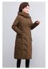 Women's Winter Long Down Cotton Jacket: Over-the-Knee, Mid-Aged & Elderly, Plus Size Thickened Padded Coat