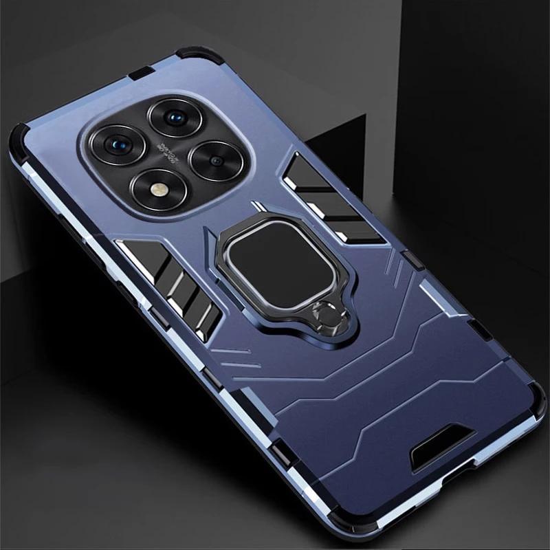 

For Redmi Note 14 Pro Plus 5G Global Case Armor Shockproof Ring Stand Protection Cover for Xiaomi Redmi Note 14 Pro 5G Capa Redmi Note 14 Pro 4G темно-синього кольору