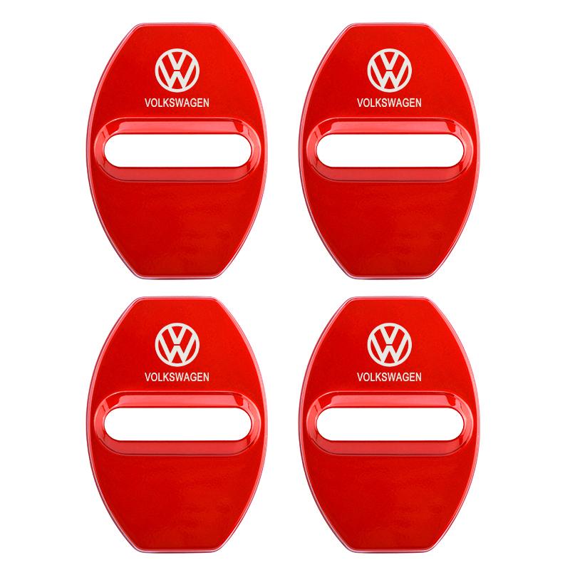 2026 Heiß Für Volkswagen VW 4 Stück/Set Mode Edelstahl Autoabdeckungen Türschloss Schutzabdeckung Für Volkswagen VW Golf Tiguan