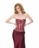 Wine Red Strapless Lace Slim Fit Long Dress - Stylish Streetwear for Hot Dates