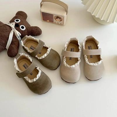 Scarpe Basse da Bambina Primavera Autunno Scarpe Basse da Bambina Suola Morbida Antiscivolo Scarpe da Principessa per Bambini Scarpe Casual Leggere per Bambini Piccoli