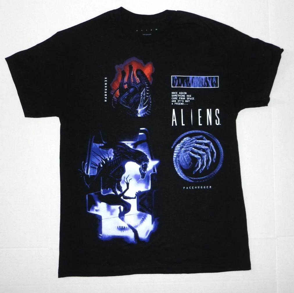 

Aliens Face Hugger Black 100% Cotton T-shirt Mens Tees Top New S