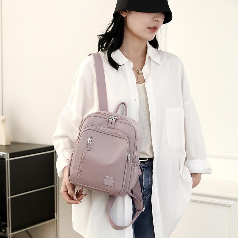 Women's Travel Small Backpack Lightweight Nylon Student Schoolbag