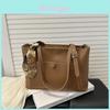 Large Capacity Pu Shoulder Bag For Women With Zipper Closure And Inner Pocket For Daily Use