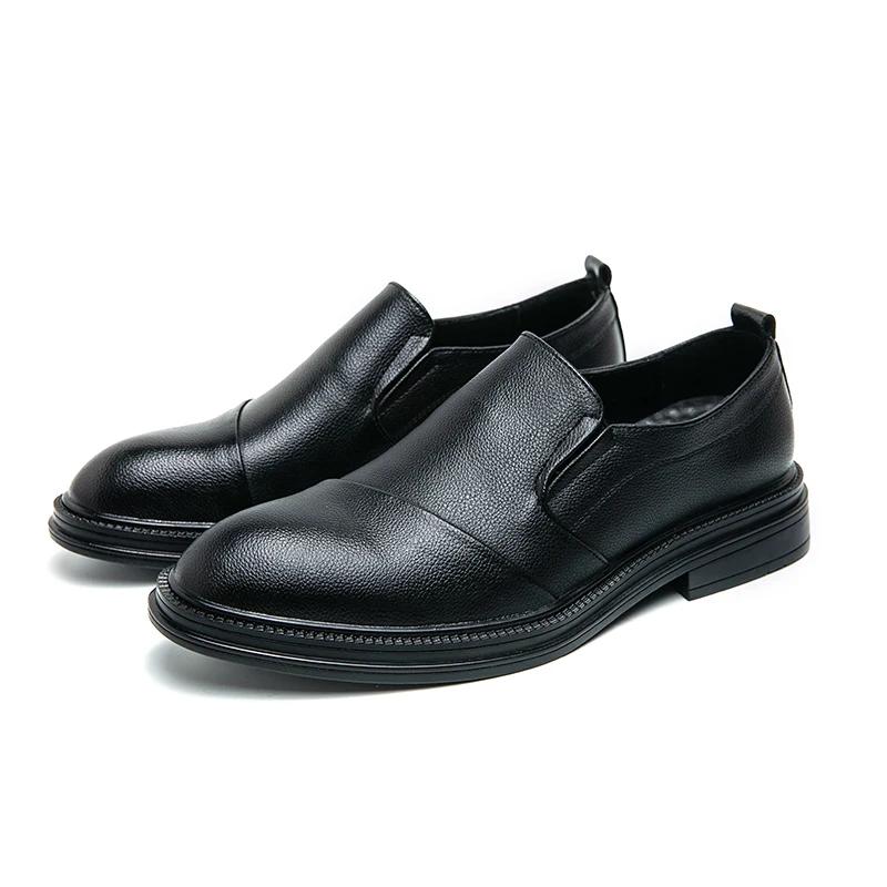 Fashion 2024 High Quality Handmade Oxford Dress Shoes Men Cow Leather Suit Shoes Footwear Wedding Formal British Style Business Retro