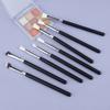 New 8 eye eyeshadow makeup brush set, wooden handle large medium small eyeshadow brush imitation wool makeup brush