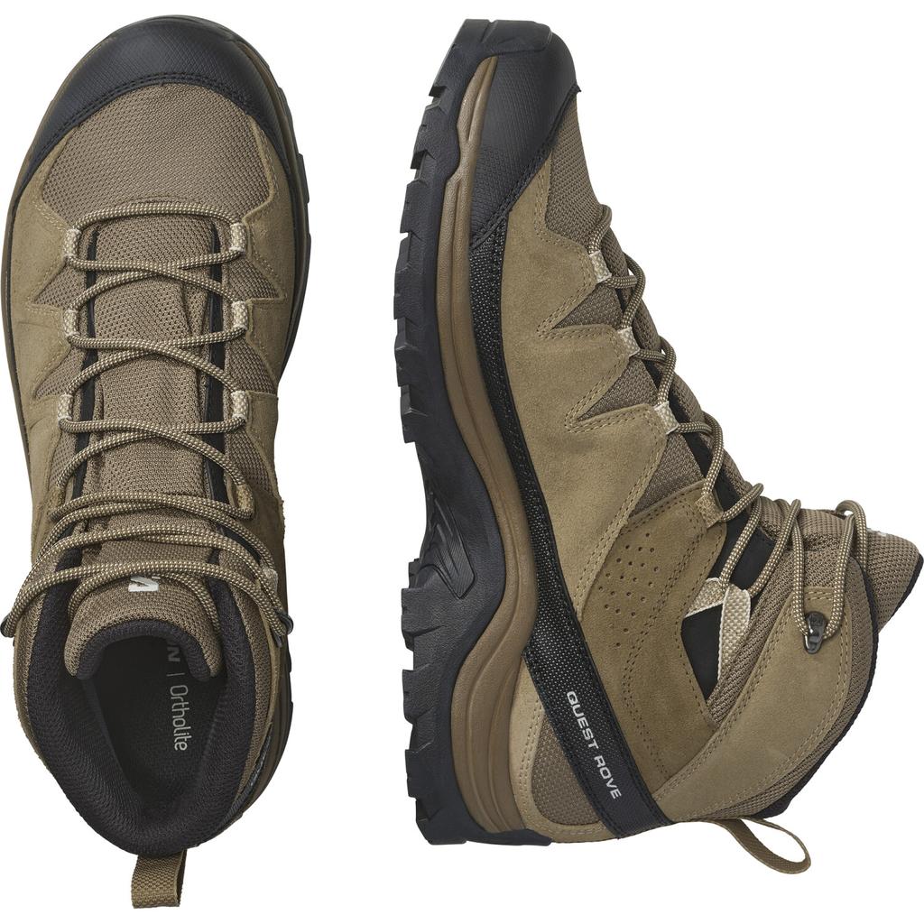 Обувь для треккинга Salomon Quest Rove GTX (L47181400) kangaroo/kelp/black