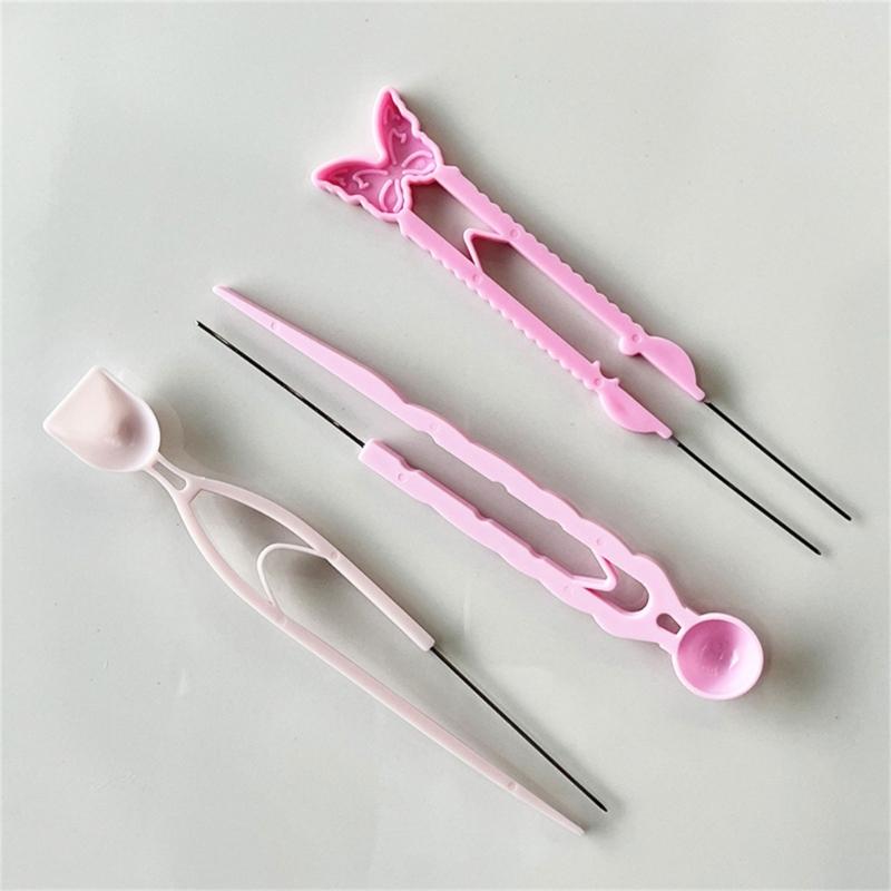 Bead Positioning Needle Tool Ergonomic Grip Bead Placement Tool For Handmade Art Craft Jewelry Making Miniature Artwork