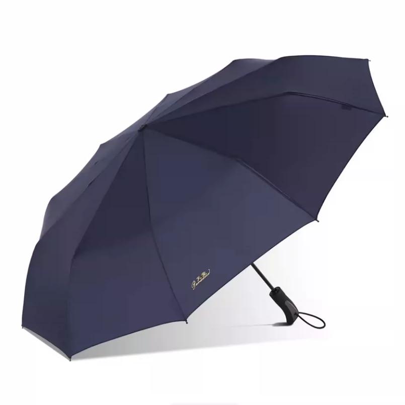 Paradise Umbrella Fully Automatic Umbrella with Ten Ribs, Fully Steel Reinforced, Foldable, Portable, Solid Color, One-Touch Open and Close