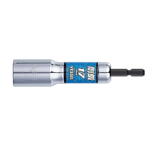 

VESSEL Deep Hole Socket, 12-Point, 17mm Diameter, for Bolts and Nuts, LA201711