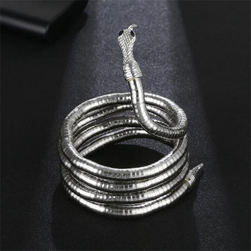 Dark Earth Cool Snake Necklace Men and Women European and American Style Exaggerated Niche Personality Design Sense Adjustable