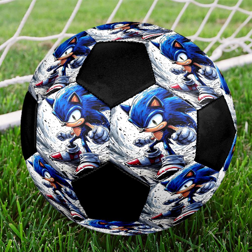 Sonic Theme Size 5 Soccer Ball, Suitable for Both Indoor and Outdoor Matches, a Gift Suitable for Everyone.