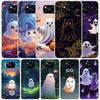 Cute Halloween Ghost Soft Cover for Xiaomi Poco F7 Ultra X7 X6 X5 Pro M7 Phone Case Redmi 15 15C 13 13C 12 12C 10 10C Print Shel