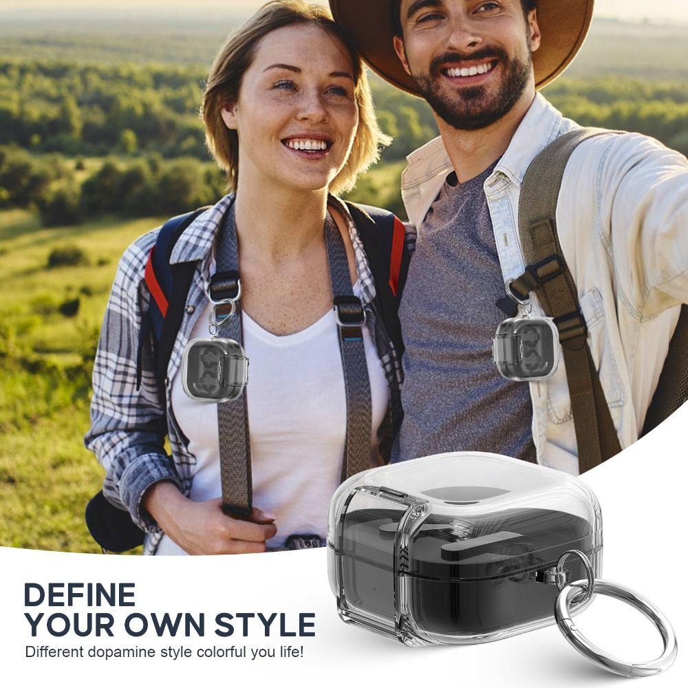 Transparent Earphone Case Full Cover Shell Earbuds Cover for Samsung Galaxy Buds4/4pro Travel