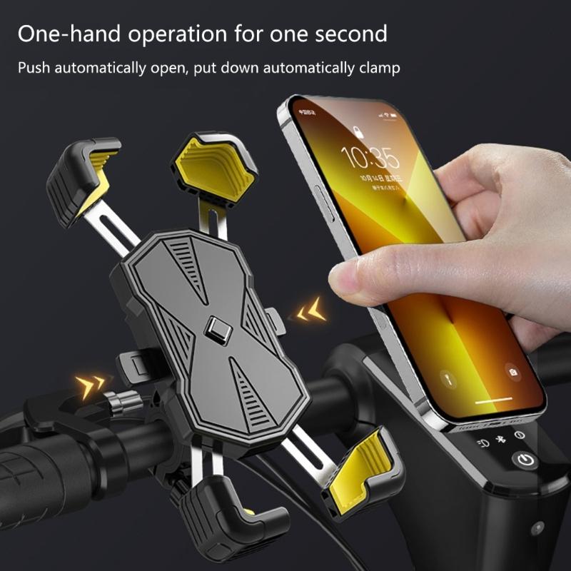 Supporto Affidabile per Telefono da Bici Supporto Universale per Bici Rotazioni a 360 Gradi Installazione Semplice ABS per Tutti gli Smartphone