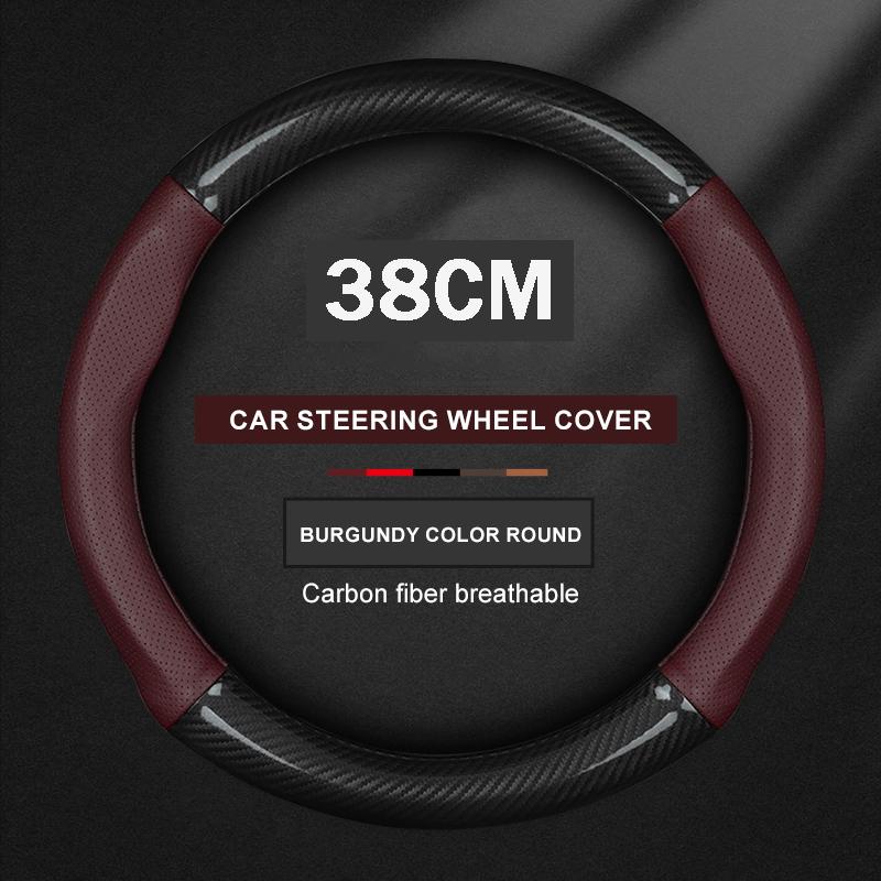 For Bmw MINI F54 F55 F56 F57 F60 R53 R54 R55 R56 R60 Cooper JCW ONE Countryman Carbon fiber Leather Car Steering Wheel Cover