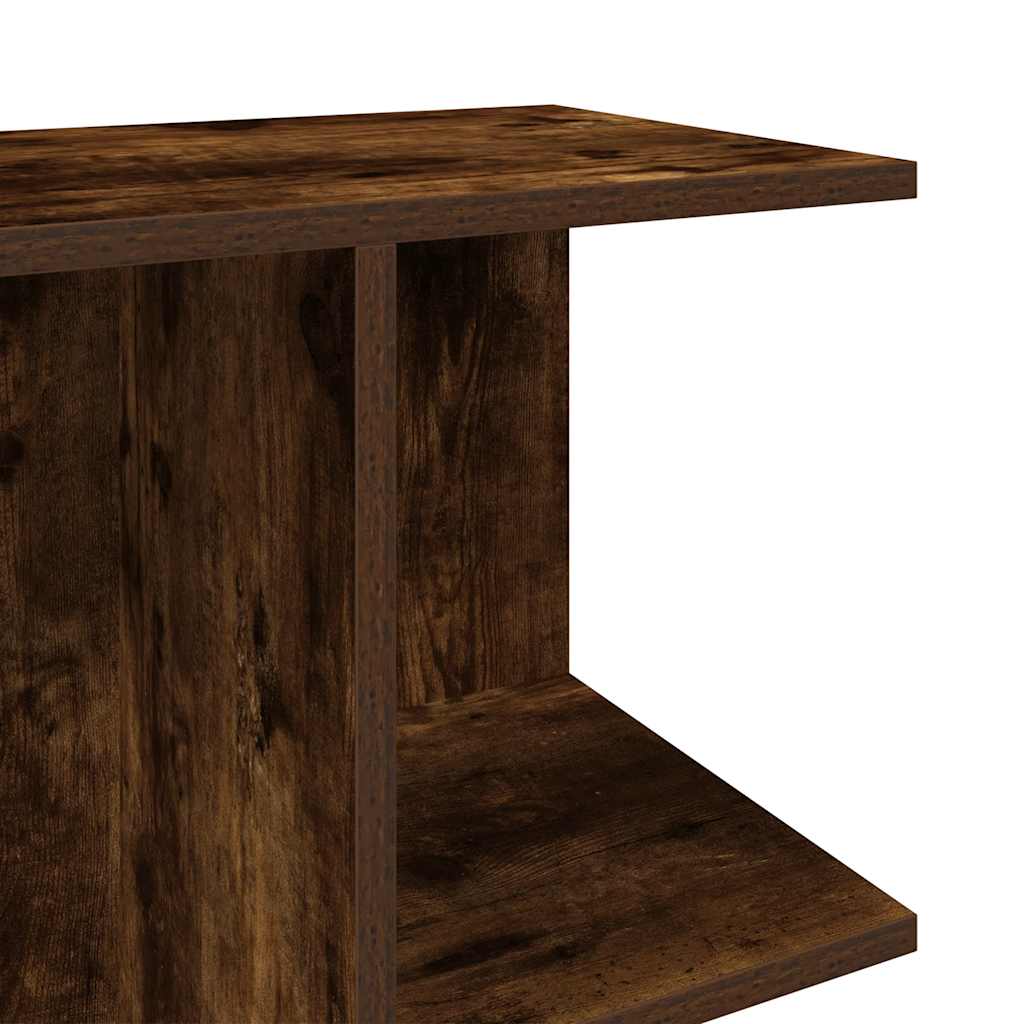 Nightstand Smoked Oak 46.5 X 29 X 61 Cm Engineered Wood