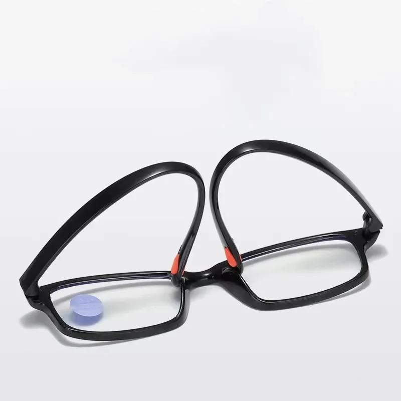 Classic Anti Blue Light Reading Glasses Transparent Black Frame Unisex Vintage Computer Hyperopia Glasses1.0 1.5 2.0 2.5 3.5 4.0