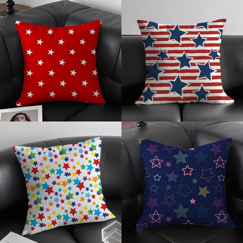 Stars Fashion Cushion Cover Pillowcase Ultra Soft Skin Friendly Fabric Cloud Like Comfort & Concealed Zipper