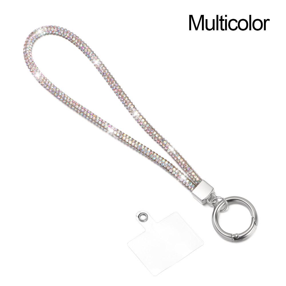Telefon Diamant Kristall Handgelenk Riemen Glitter Strass Telefon Lanyard Schlüsselanhänger Hängen Anti-verloren Seil