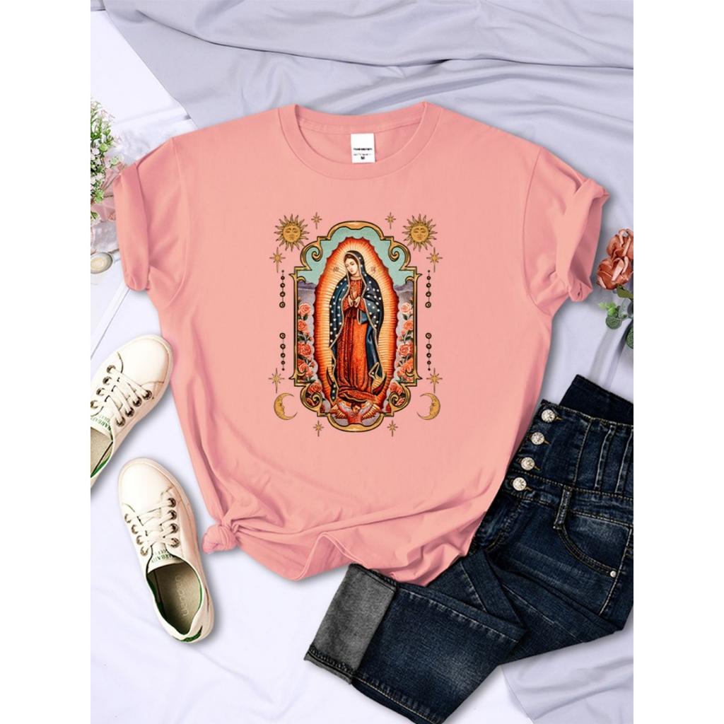 Street women's T-shirt comfortable round neck soft short sleeved summer casual women's clothing